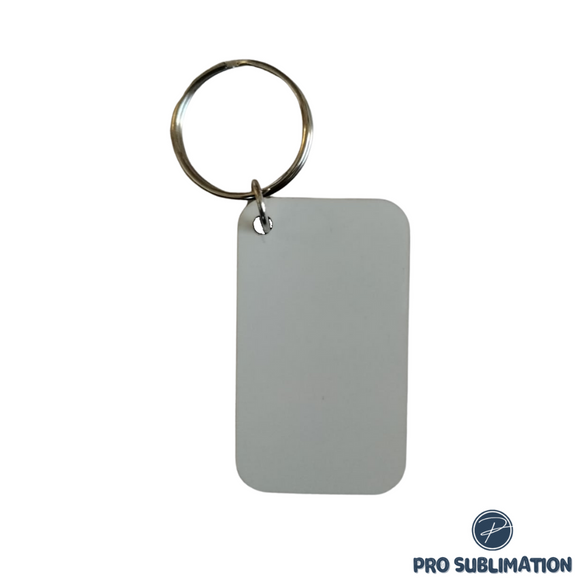 Gloss MDF rectangular keyring (Large)