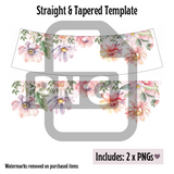 Pastel Floral Verse Wine Tumbler Template - PNG Digital File