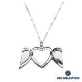 Angel wings necklace/ locket