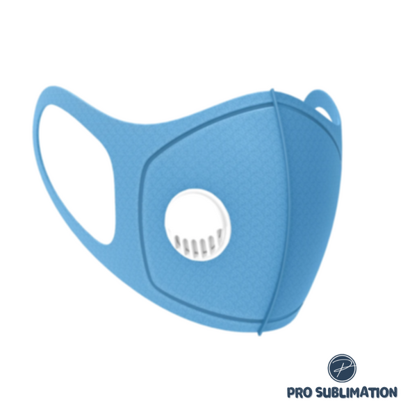 Double layer sponge mask with respirator - Blue