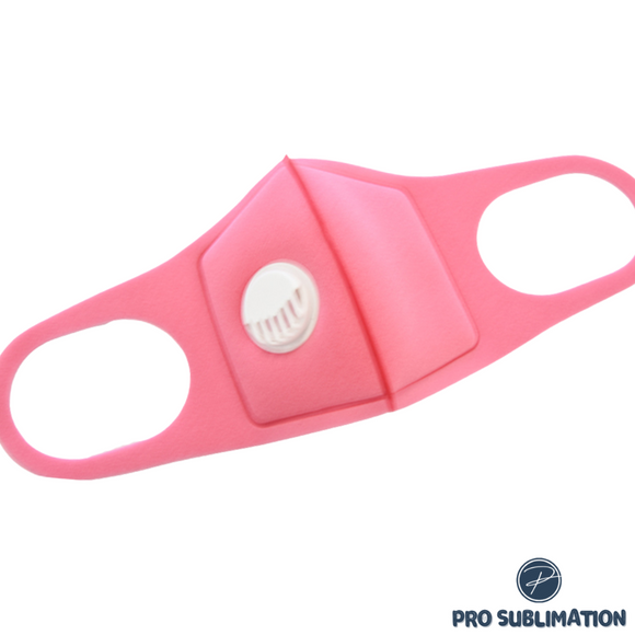 Double layer sponge mask with respirator - Pink
