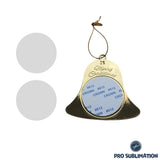 Metal Christmas bell ornament - Gold