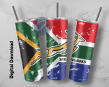 Springbok (3) Tumbler Template - PNG Digital File