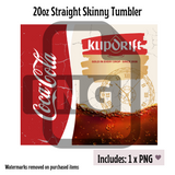 Klipdrift 15oz & 20oz Tumbler Template - PNG Digital File