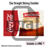 Klipdrift 15oz & 20oz Tumbler Template - PNG Digital File