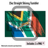 Springbok (2) Tumbler Template - PNG Digital File