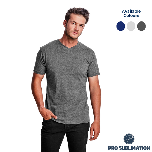 Mens Michigan Melange V-Neck T-Shirt