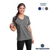 Ladies Michigan Melange V-Neck T-Shirt