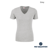 Ladies Michigan Melange V-Neck T-Shirt