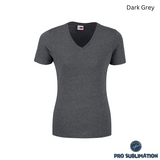 Ladies Michigan Melange V-Neck T-Shirt