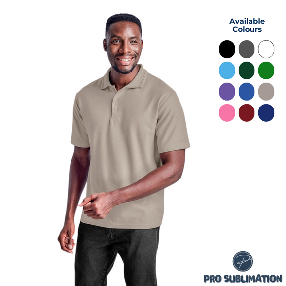 Mens Basic Pique Golf Shirt