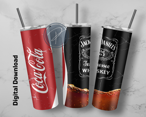 Jack Daniels 15oz & 20oz Tumbler Template - PNG Digital File