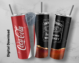 Jack Daniels 15oz & 20oz Tumbler Template - PNG Digital File