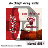 Buffelsfontein 15oz & 20ozTumbler Template - PNG Digital File