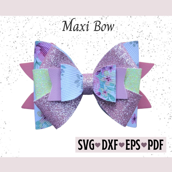 Maxi Bow Template - Digital File