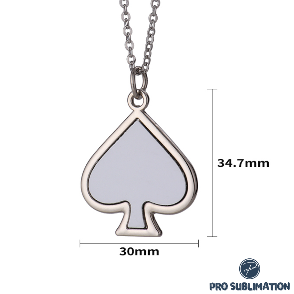Spades necklace Pro Sublimation