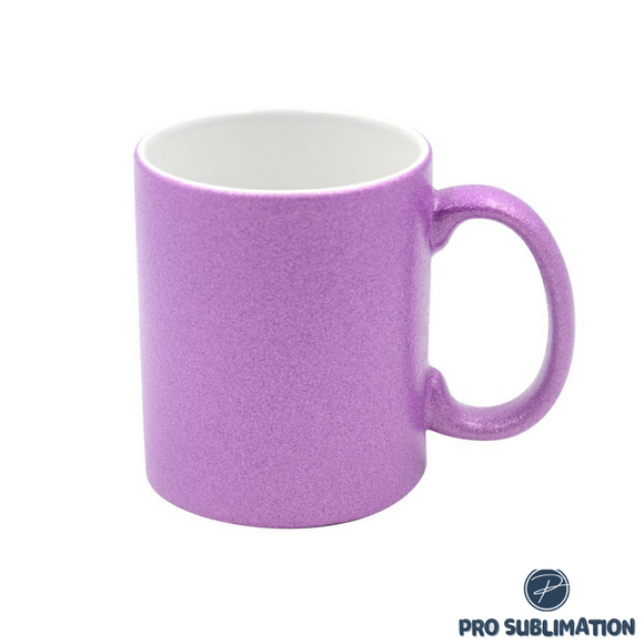 11oz Ceramic glitter mug - Purple