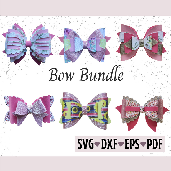 Bow Template Bundle - Digital File
