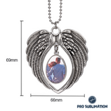 Angel wings ornament - Oval