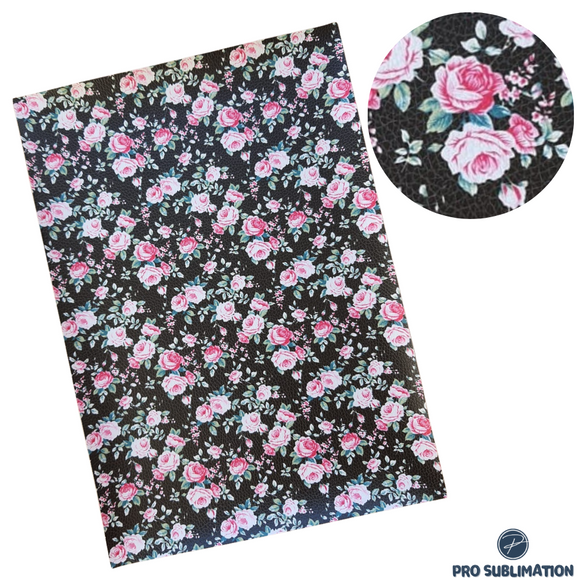 Pink floral faux leather (5)