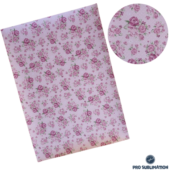 Pink floral faux leather (2)