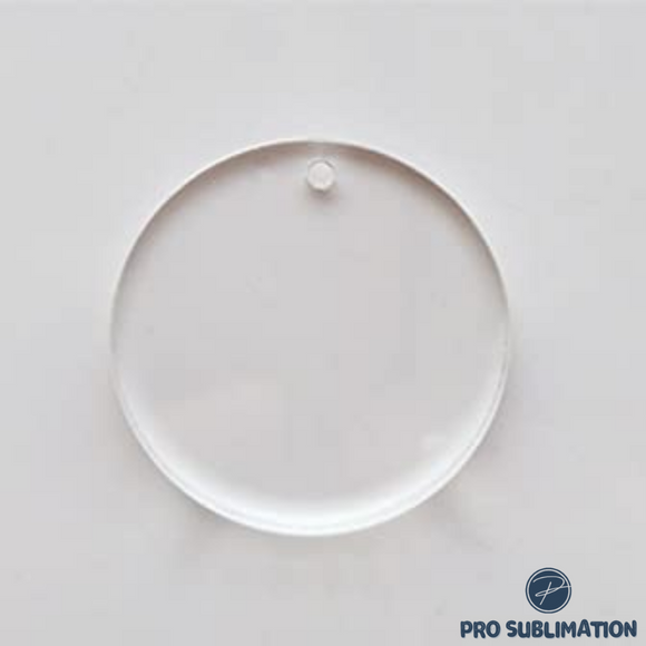 Acrylic disc clear round (with hole)