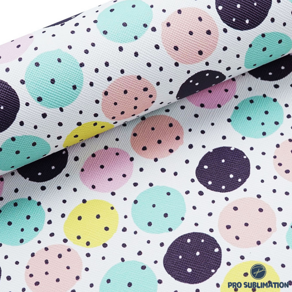 Polka dots faux leather (2)
