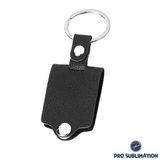Leather case keychain - Black