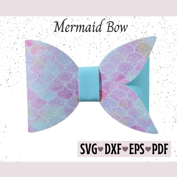 Mermaid Bow Template - Digital File