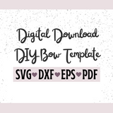 Bunny Bow Template - Digital File