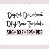 Feather Bow Template - Digital File