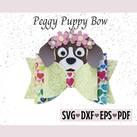 Puppy Bow Template - Digital File