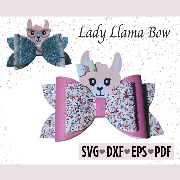 Llama Bow Template - Digital File