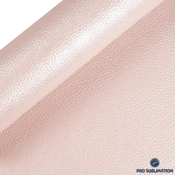 Pearl Metallic surface faux leather - Rose/ Cream