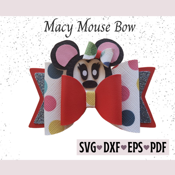 Mouse Bow Template - Digital File