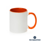 11oz Ceramic two tone mug - Orange