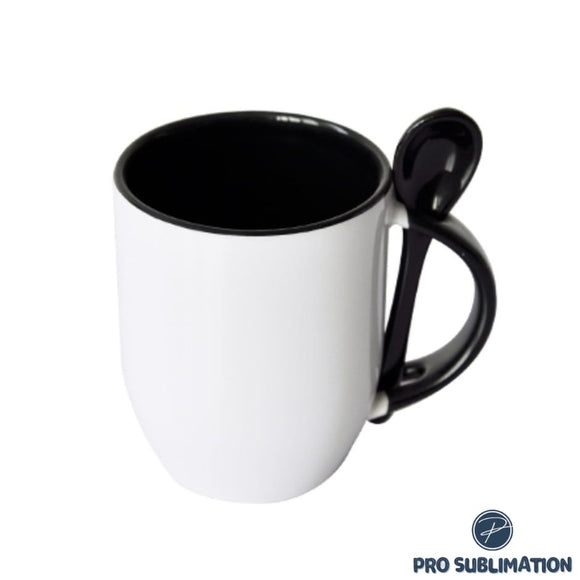 Ceramic spoon mug - Black