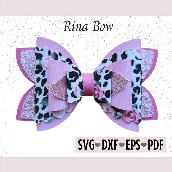 Rina Bow Template - Digital File